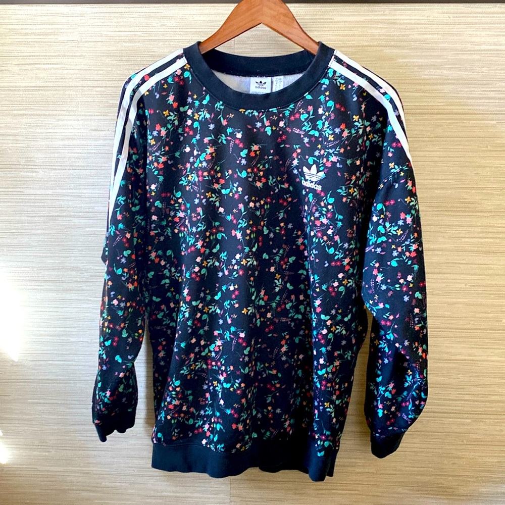 Floral Adidas Crew Neck